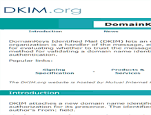 Tablet Screenshot of dkim.org